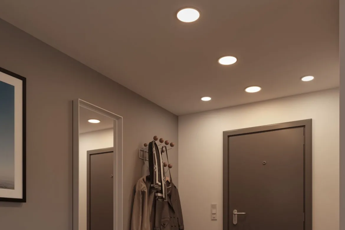 Paulmann No. 93055 LED Einbaupanel Areo VariFit Weiß IP44 3-Stufen-dimmbar 175mm 4000K