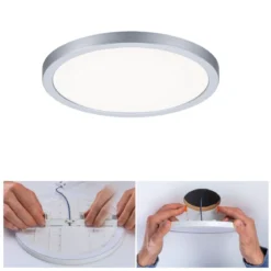 Paulmann No. 93038 LED Einbaupanel Areo VariFit IP44 rund 175mm Chrom matt 4000K
