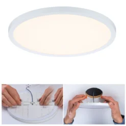 Paulmann No. 93050 LED Einbaupanel Areo VariFit Weiß  IP44 3-Stufen-dimmbar 230mm