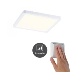 Paulmann No. 93053 LED Einbaupanel Areo VariFit eckig IP44 3-Stufen-dimmbar 175mm 3000K