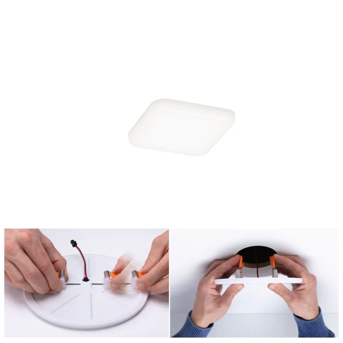 Paulmann No. 92396 LED Einbaupanel Veluna VariFit IP44 75x75mm 4.000K Satin