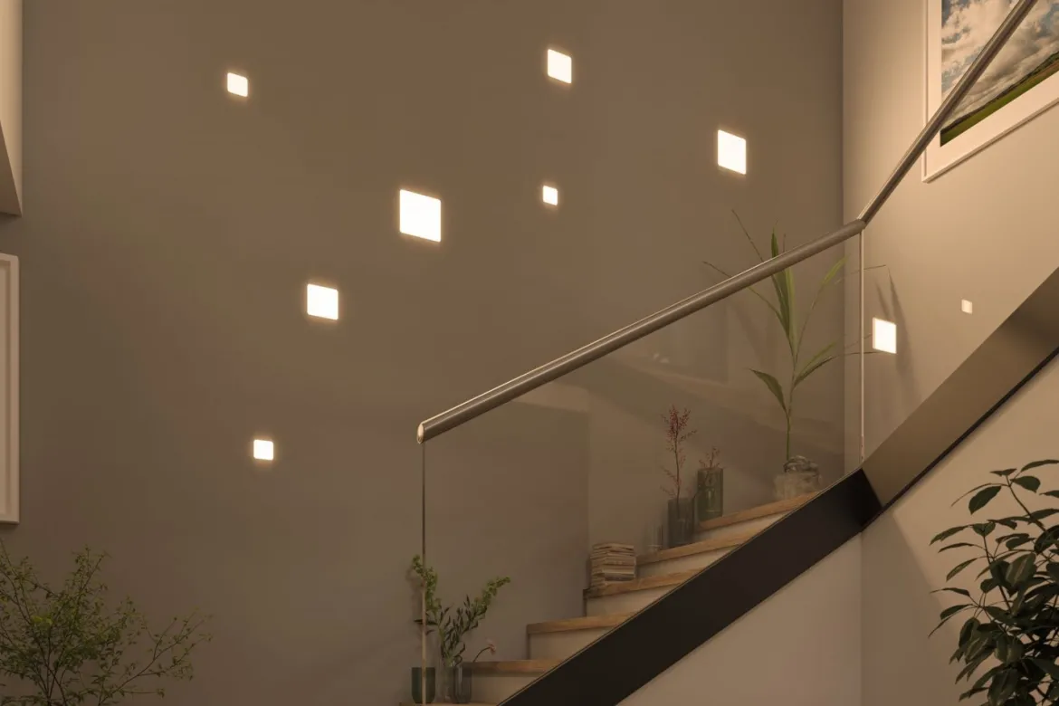 Paulmann No. 92397 LED Einbaupanel Veluna VariFit IP44 125x125mm 4.000K Satin