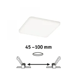 Paulmann No. 92397 LED Einbaupanel Veluna VariFit IP44 125x125mm 4.000K Satin
