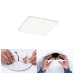 Paulmann No. 92397 LED Einbaupanel Veluna VariFit IP44 125x125mm 4.000K Satin