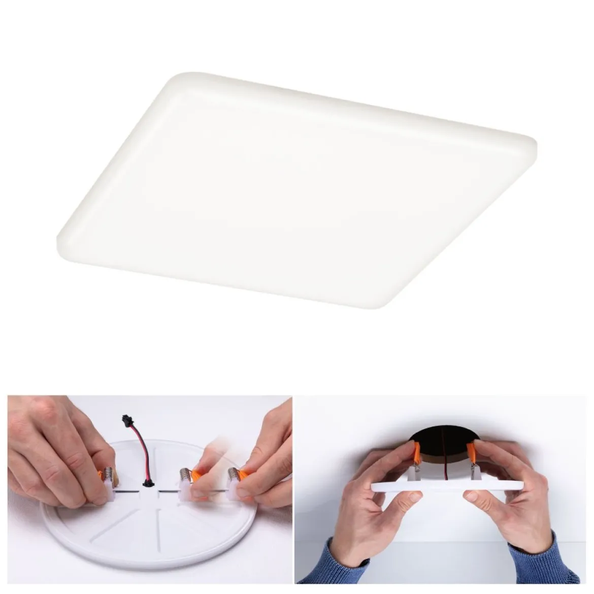 Paulmann No. 92398 LED Einbaupanel Veluna VariFit IP44 185x185mm 4.000K Satin