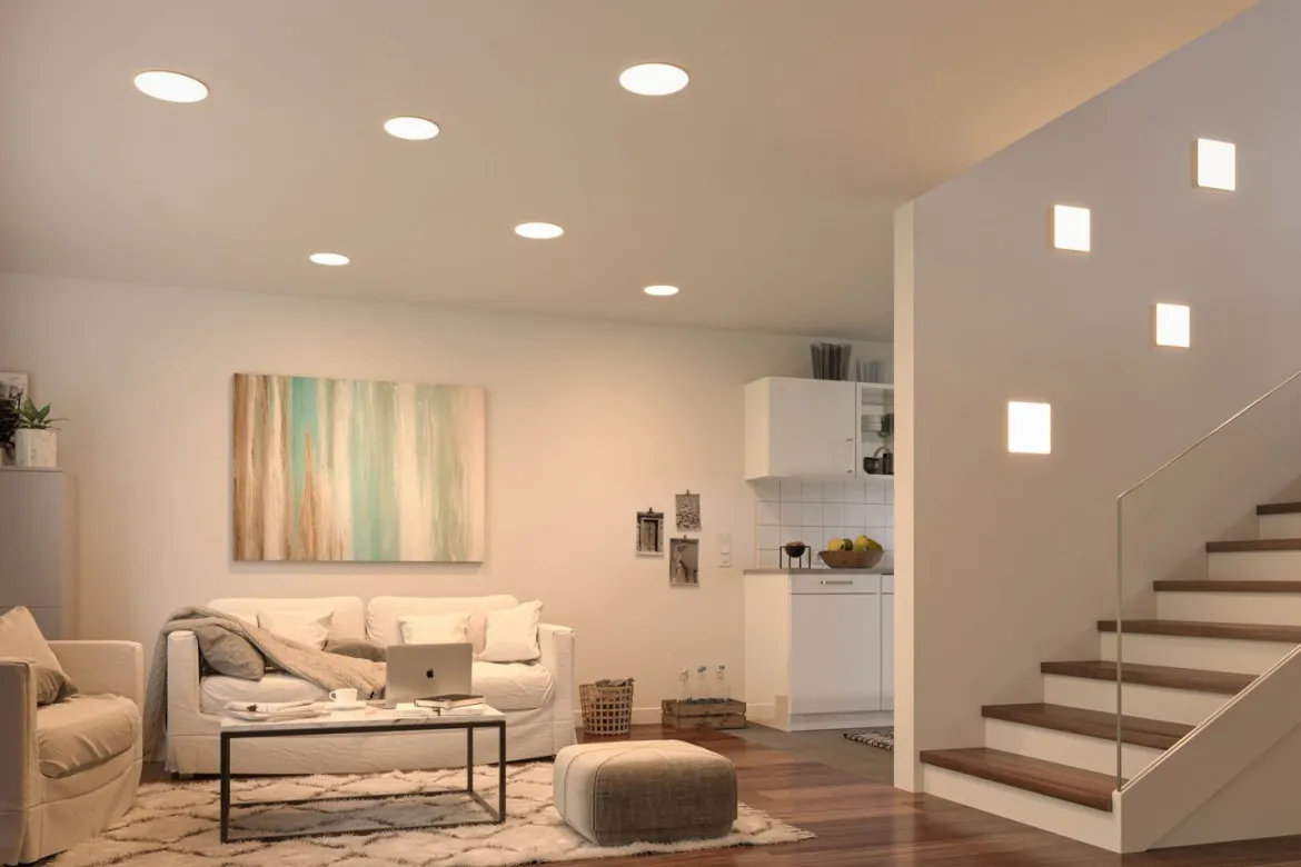 Paulmann No. 93062 LED Einbaupanel Veluna VariFit IP44 3-Stufen-dimmbar 215x215mm 21W 3.000K