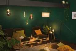 Paulmann No. 28676 LED Globe 95 Kopfspiegel Schwarzmatt 6,5W E27 Warmweiß
