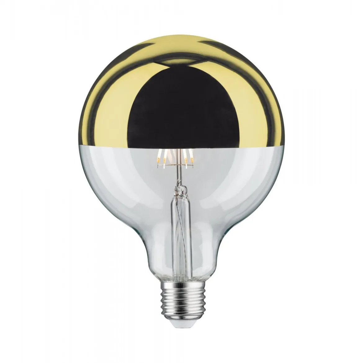 Paulmann No. 28678 LED Globe 125 Kopfspiegel Gold 6,5W E27 Warmweiß