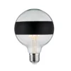 Paulmann No. 28682 LED Globe 125 Ringspiegel Schwarz matt 6,5W E27 Warmweiß