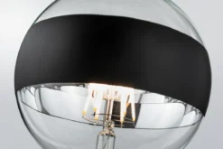 Paulmann No. 28682 LED Globe 125 Ringspiegel Schwarz matt 6,5W E27 Warmweiß