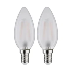 Paulmann No. 28636 LED Kerze 3 Watt E14 Matt 2700 K 2er-Set