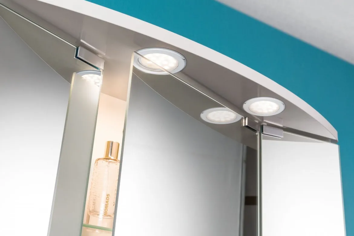 Paulmann No. 99920 LED Möbeleinbauleuchten-Set Chrom, 2er Set