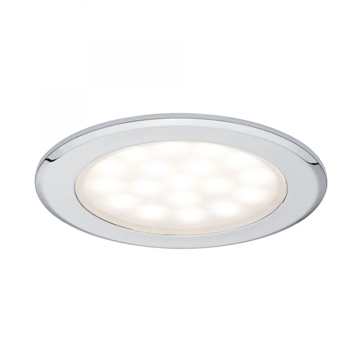 Paulmann No. 99920 LED Möbeleinbauleuchten-Set Chrom, 2er Set