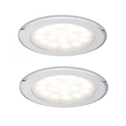 Paulmann No. 99920 LED Möbeleinbauleuchten-Set Chrom, 2er Set