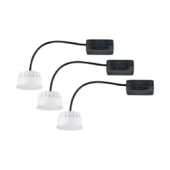 Paulmann No. 92472 LED Modul Einbauleuchte Choose Coin 3er-Set 2700K Satin
