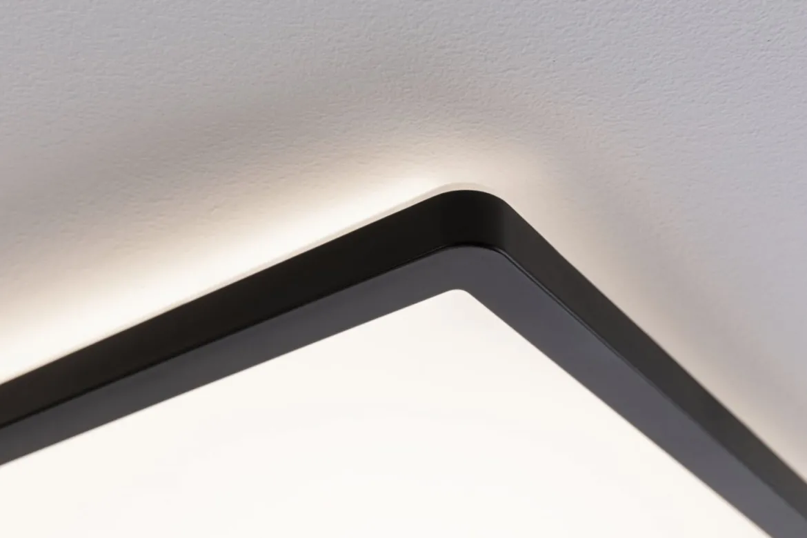 Paulmann No. 71002 LED Panel Atria Shine 420x420mm 3000K 22W Schwarz dimmbar