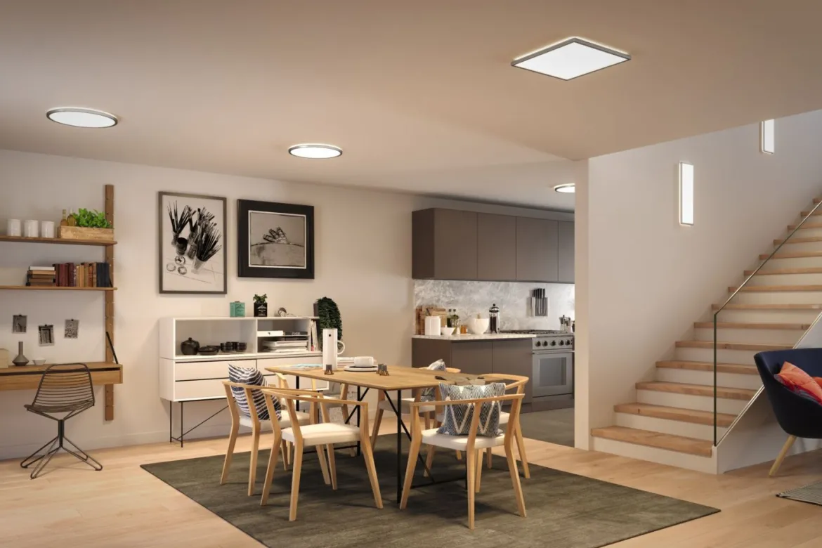 Paulmann No. 71009 LED Panel Atria Shine 420x420mm 4000K Chrom matt dimmbar