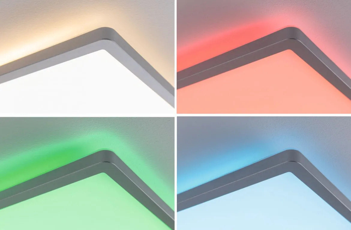 Paulmann No. 71020 LED Panel Atria Shine 580x200mm RGBW 20W Chrom matt