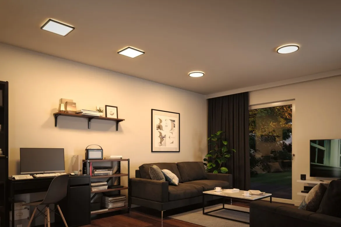 Paulmann No. 70998 LED Panel Atria Shine 293mm 3000K 16W Schwarz