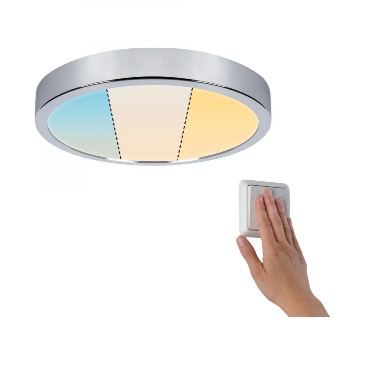 Paulmann No. 78926 LED Panel Aviar IP44 WhiteSwitch 300mm 18W 2.700K Chrom