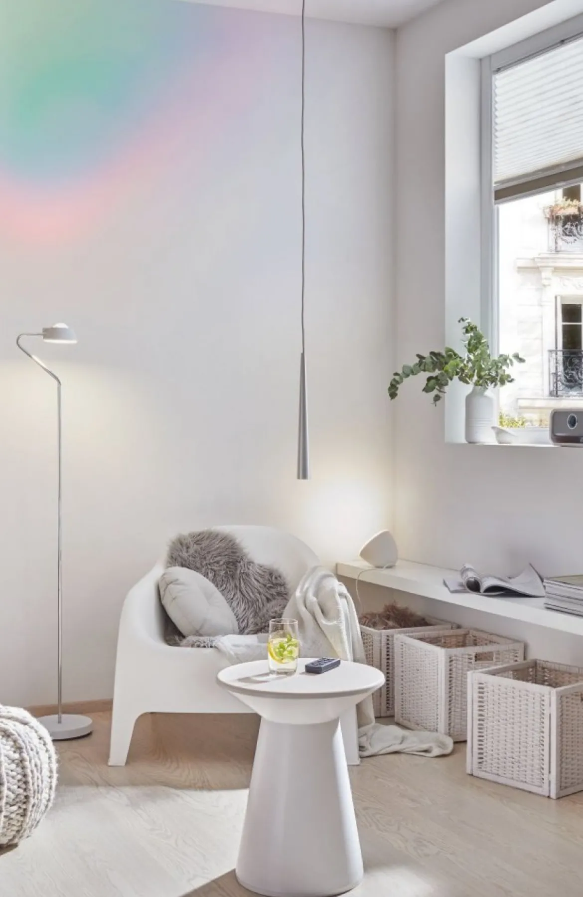 Paulmann No. 70929 LED Pendelleuchte 1-flammig Gutta Alu gebürstet