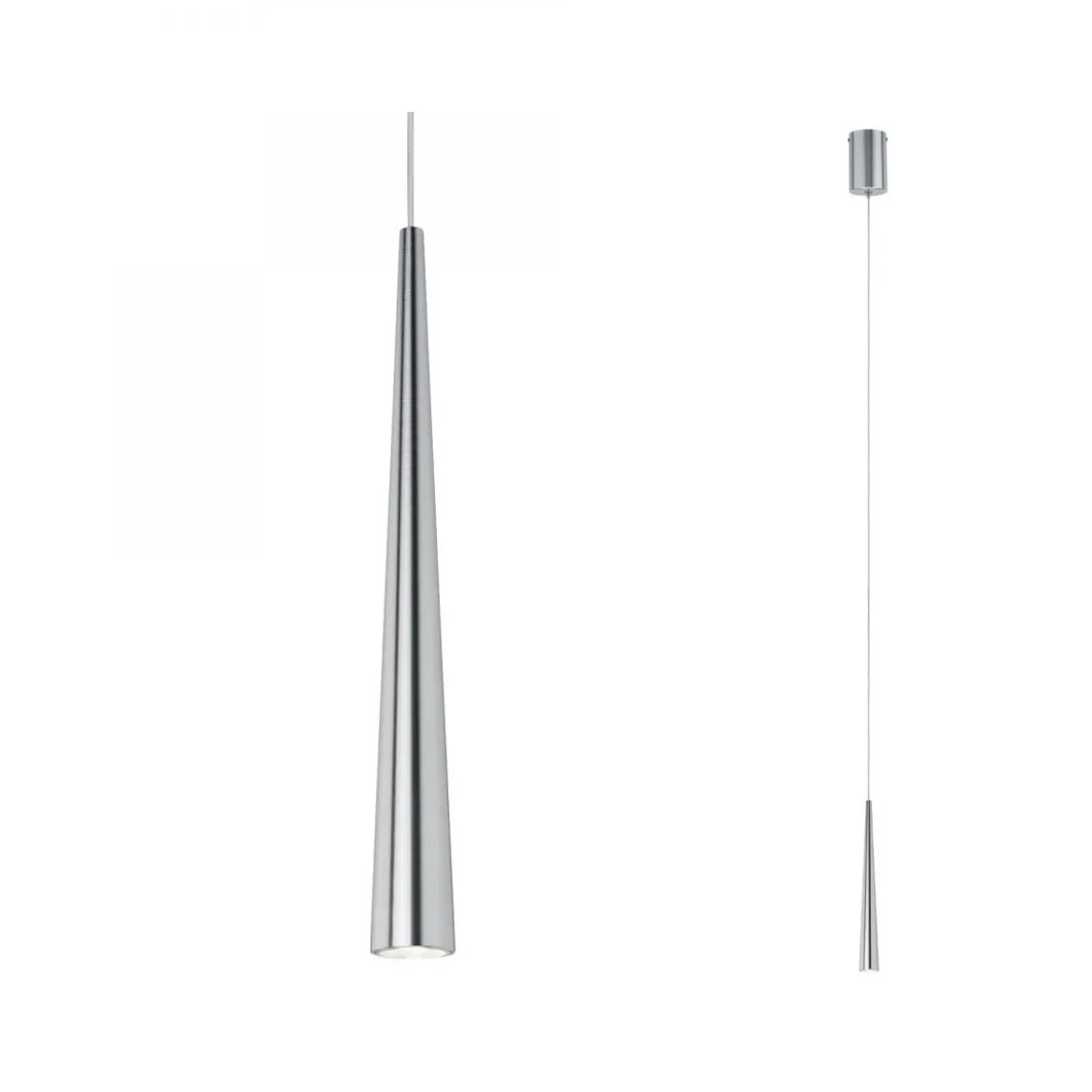 Paulmann No. 70929 LED Pendelleuchte 1-flammig Gutta Alu gebürstet