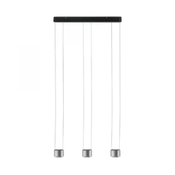 Paulmann No. 79720 LED Pendelleuchte Aldan 3x9 W dimmbar Schwarz Alu gebürstet