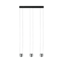 Paulmann No. 79720 LED Pendelleuchte Aldan 3x9 W dimmbar Schwarz Alu gebürstet