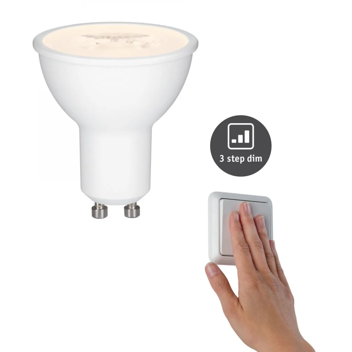 Paulmann No. 28577 LED Reflektor 6,5W GU10 warmweiß 3step dimmbar