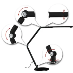 Paulmann No. 78912 LED Schreibtischleuchte FlexBar Schwarz 10,6W WhiteSwitch 3.000K