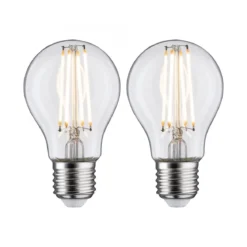 Paulmann No. 28641 LED Standardform 7 Watt E27 Warmweiß Klar 2er Set