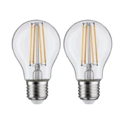 Paulmann No. 28641 LED Standardform 7 Watt E27 Warmweiß Klar 2er Set