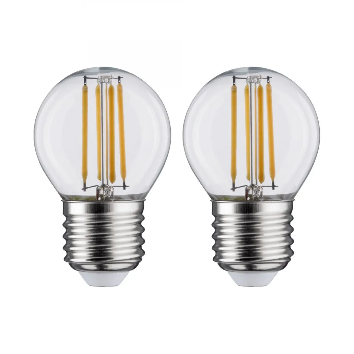 Paulmann No. 28640 LED Tropfen 5 Watt E27 Warmweiß Klar 2er Set