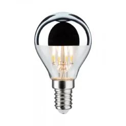 Paulmann No. 28667 LED Tropfen 4,8W E14 Kopfspiegel Silber Warmweiß dimmbar