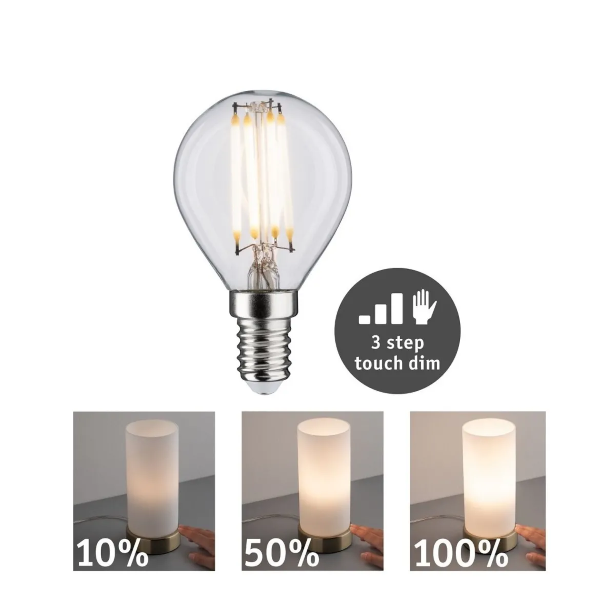 Paulmann No. 28739 LED Tropfen 5W E14 2.700K touch dim