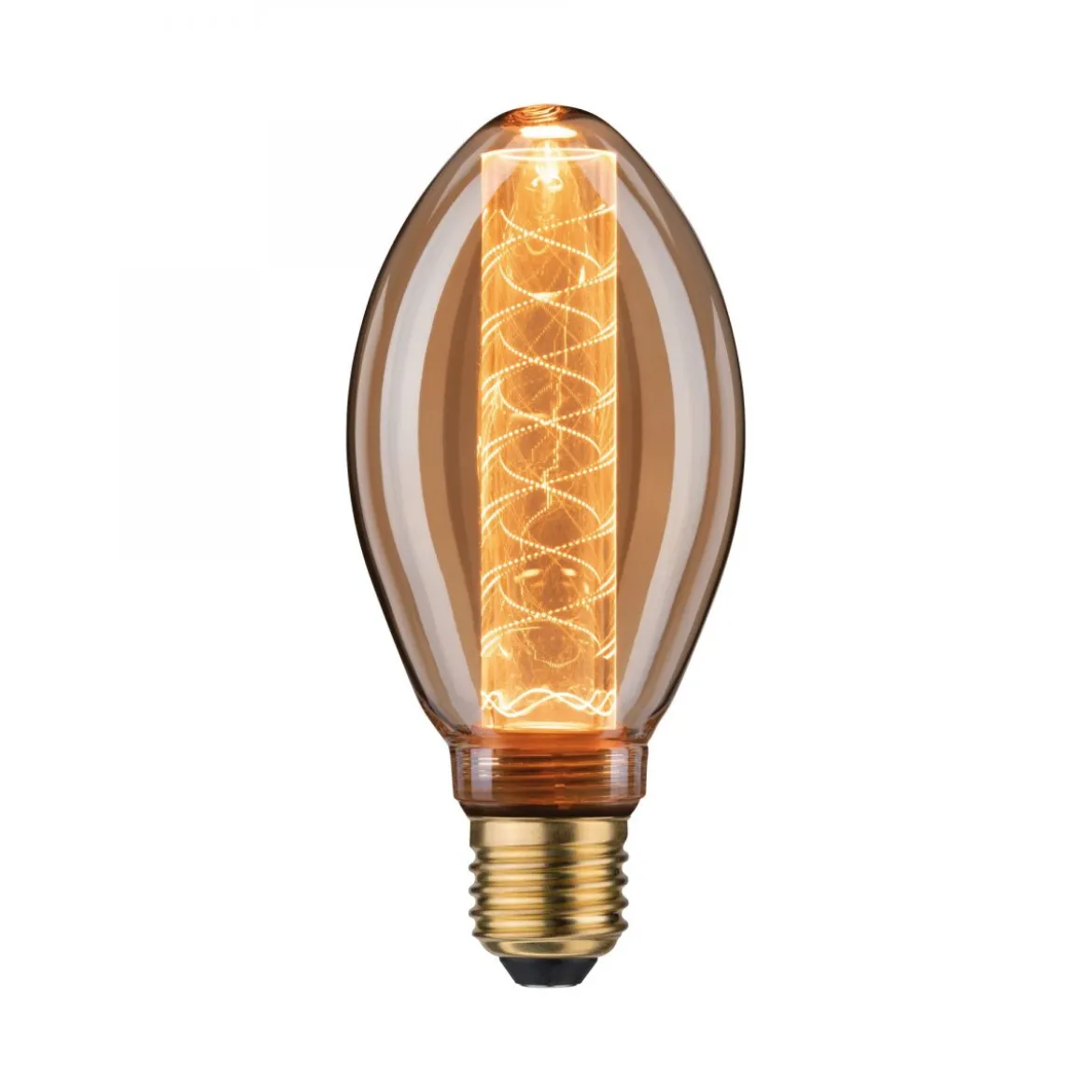 Paulmann No. 28827 LED Vintage-Birne B75 Inner Glow E27 Gold Spiralmuster dimmbar