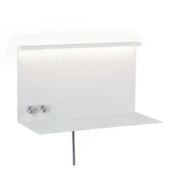Paulmann No. 78919 LED Wandleuchte mit Ablage Jarina 4,5W & 1,6W Weiß