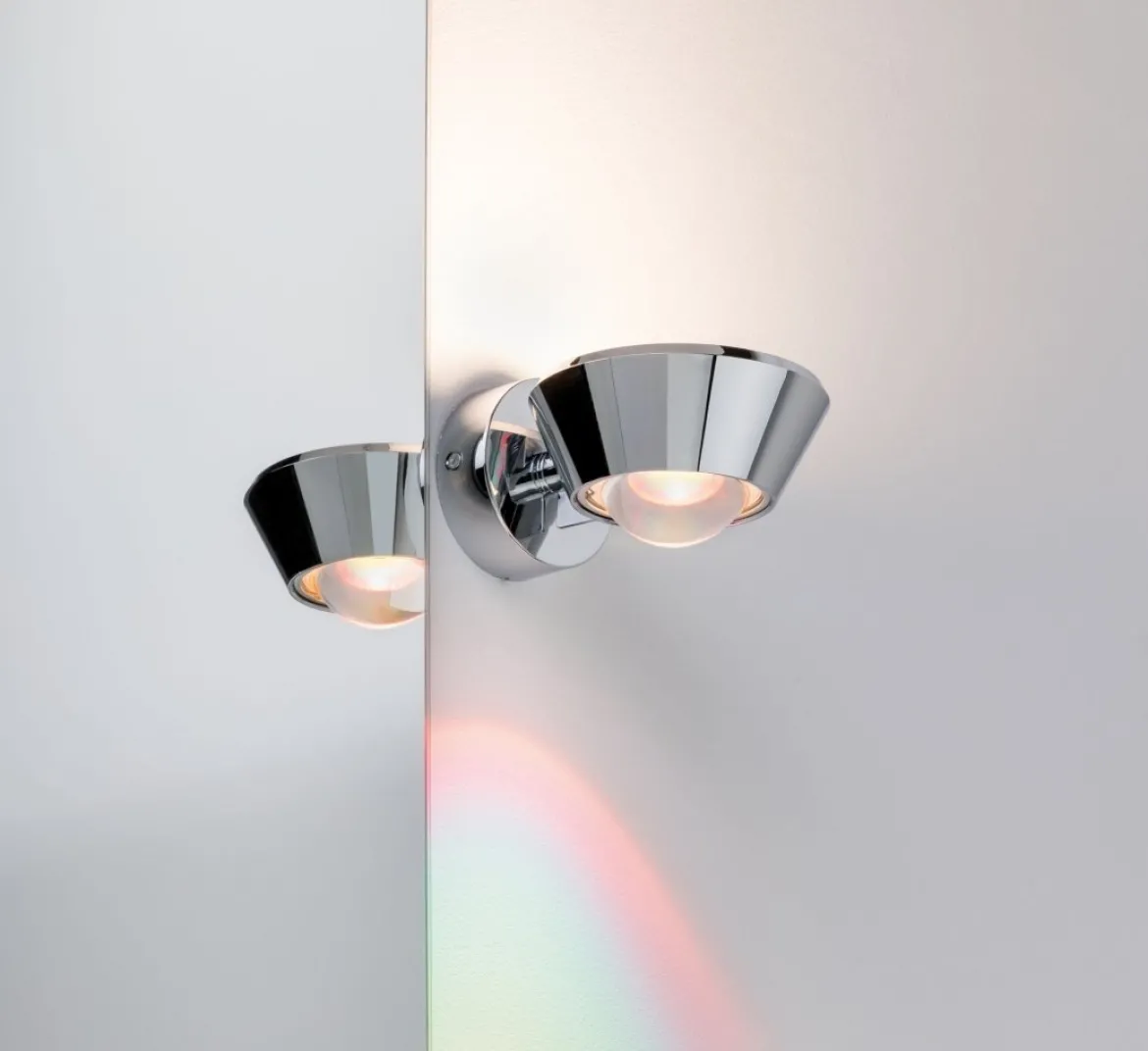 Paulmann No. 70947 LED Wandleuchte Sabik chrom dimmbar IP44