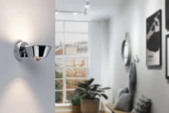 Paulmann No. 70947 LED Wandleuchte Sabik chrom dimmbar IP44