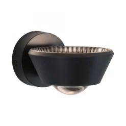 Paulmann No. 79769 LED Wandleuchte Sabik Schwarz dimmbar IP44
