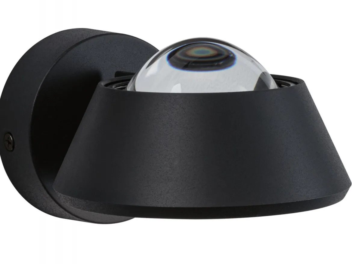 Paulmann No. 79769 LED Wandleuchte Sabik Schwarz dimmbar IP44