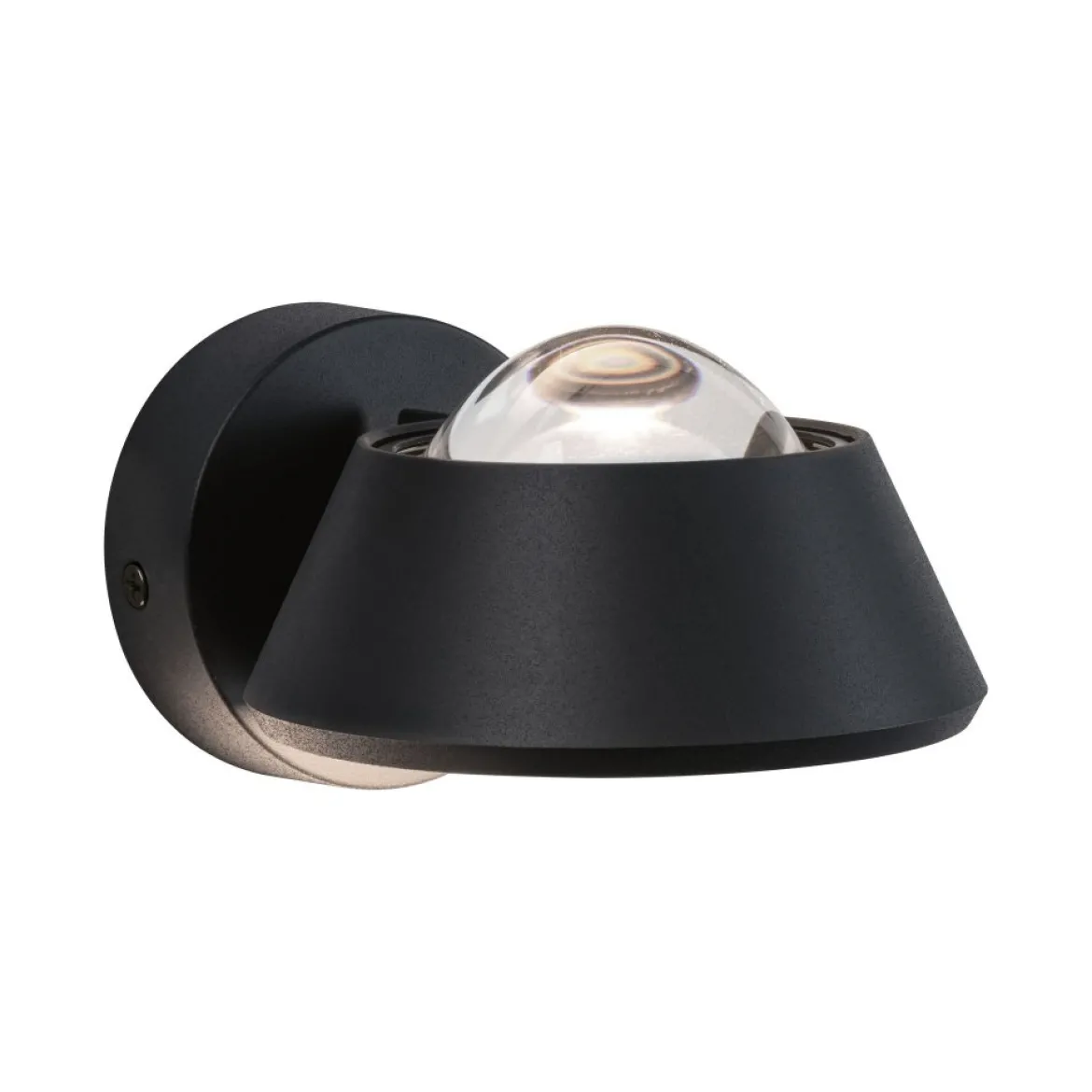 Paulmann No. 79769 LED Wandleuchte Sabik Schwarz dimmbar IP44