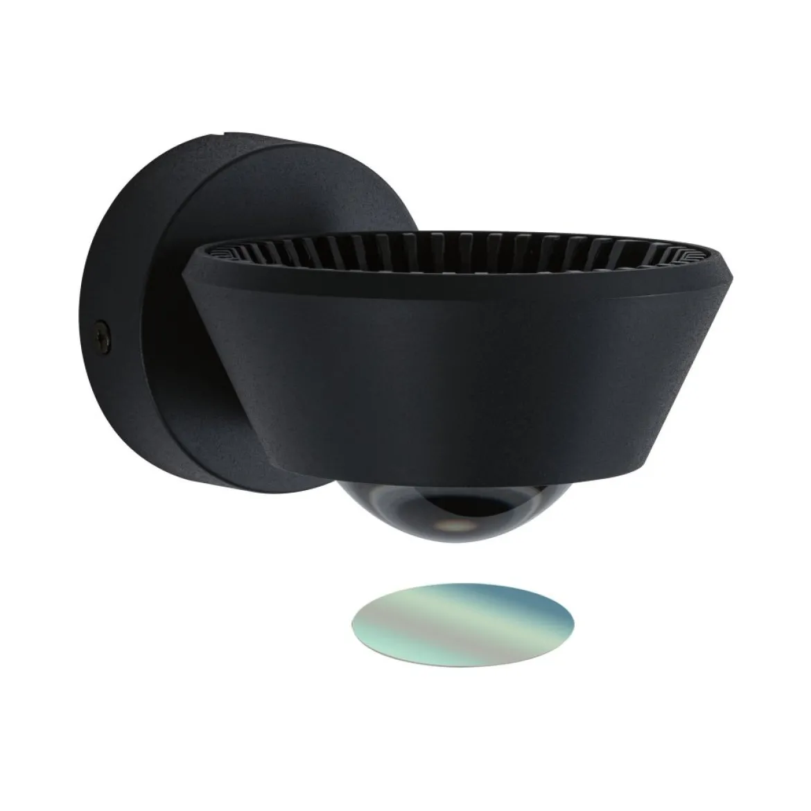 Paulmann No. 79769 LED Wandleuchte Sabik Schwarz dimmbar IP44
