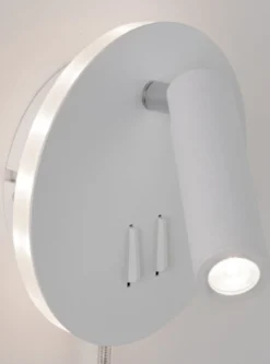 Paulmann No. 78918 LED Wandleuchte Tabari 4W beleuchteter Rand Weiß Chrom 3000K