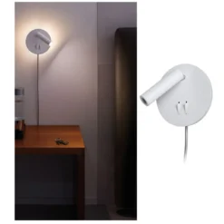 Paulmann No. 78918 LED Wandleuchte Tabari 4W beleuchteter Rand Weiß Chrom 3000K