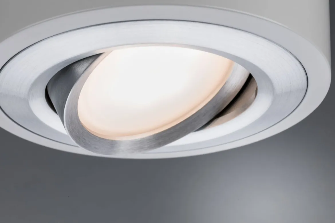 Paulmann No. 79708 LED Wand- und Deckenleuchte Argun Alu gebürstet