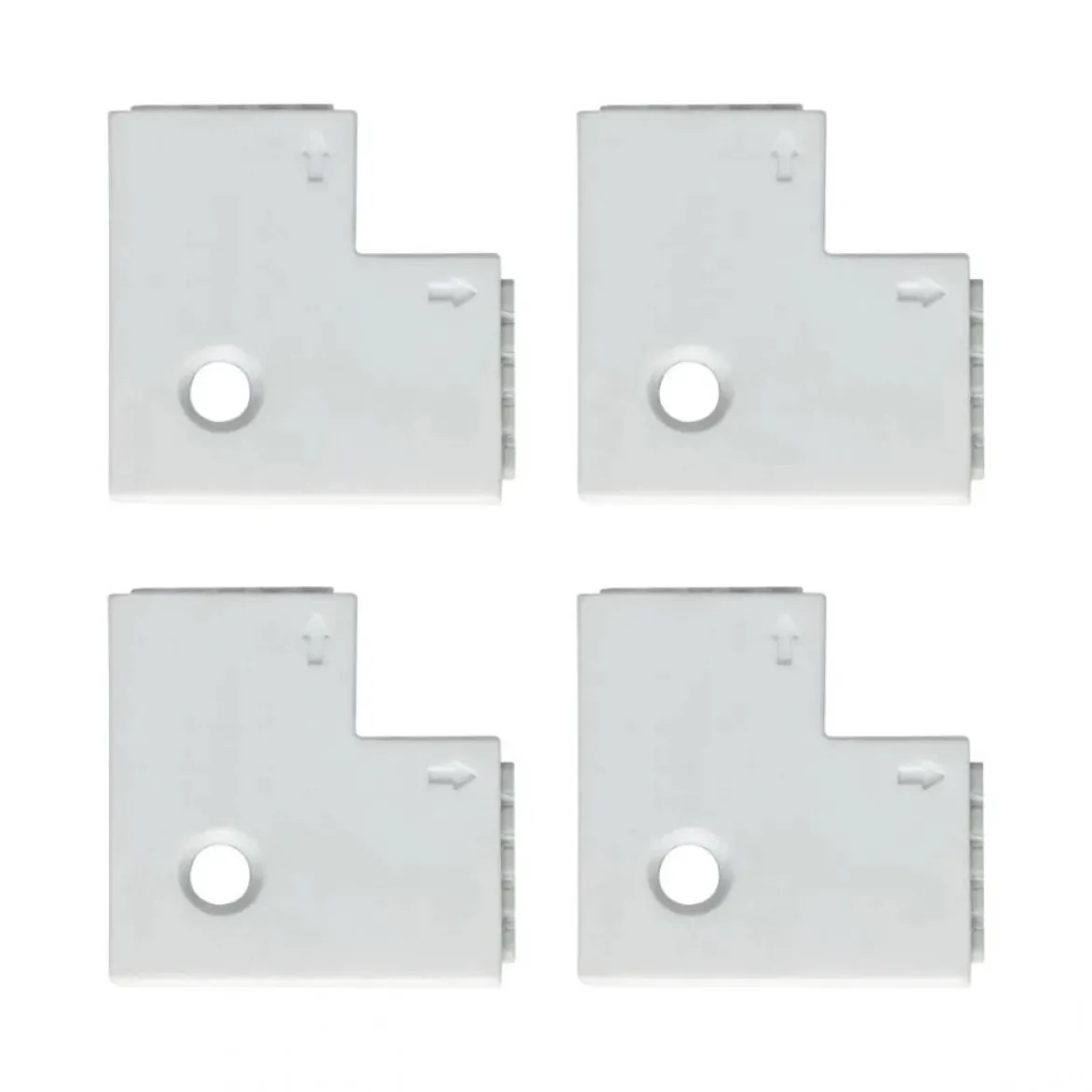 Paulmann No. 70616 MaxLED Eckverbinder 90° Weiß 4er-Pack inkl. 8 Steckverbinder