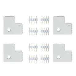 Paulmann No. 70616 MaxLED Eckverbinder 90° Weiß 4er-Pack inkl. 8 Steckverbinder