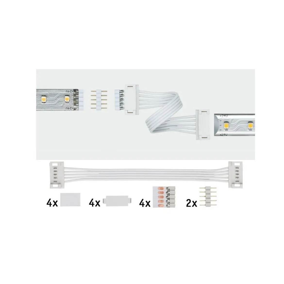 Paulmann No. 70919 MaxLED Universal Verbinder 2er-Pack Weiß