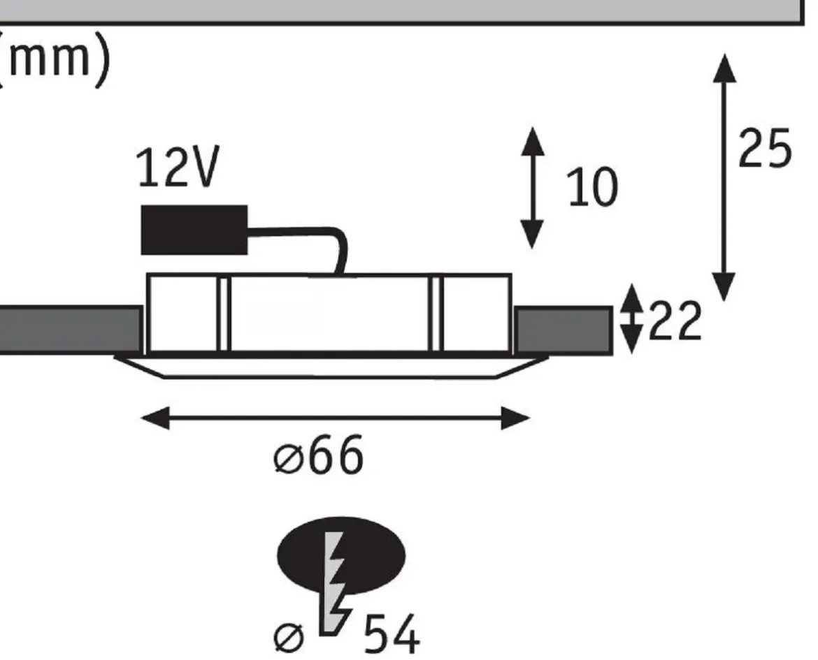 Paulmann No. 98432 Möbeleinbauleuchte Micro Line Structure Weiß